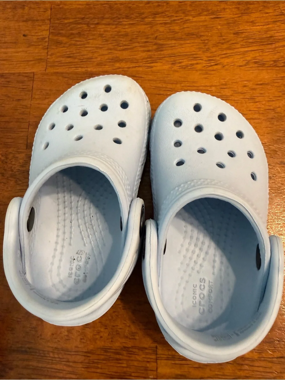 Crocs Classic Clogs Baby Toddler Size 5C Light Blue Water Shoes Slip On
